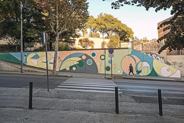 PINTEM UN MURAL EN EL BARRI DE LLEFIÀ DE BADALONA