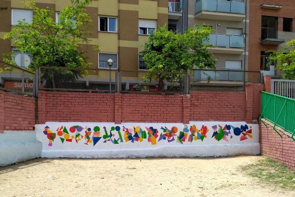 PINTEM UN MURAL EN L’INSTITUT JOAQUIM RUBIÓ I ORS
